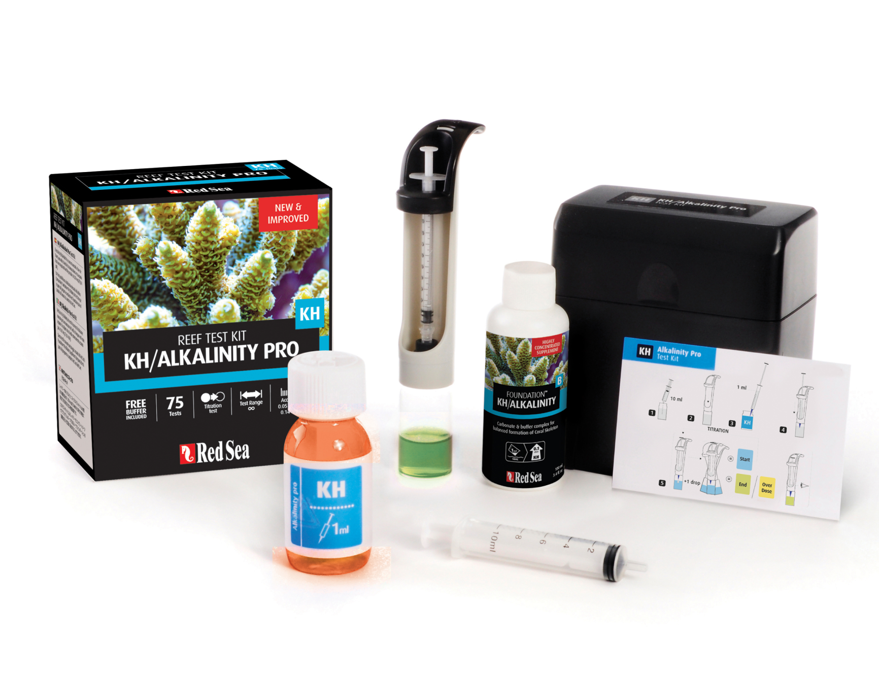Red Sea KH | Alkalinity Pro Reef test kit
